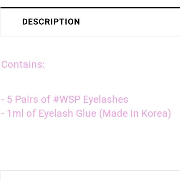 J.Lash 5- Pairs Multi-Pack +Adhesive WSP Lashes - Picture 2 of 3
